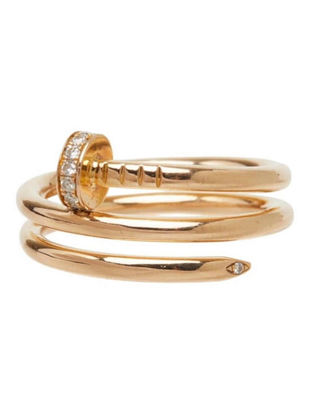 Cartier Juste un Clou Double Ring 54 18k Pink Gold